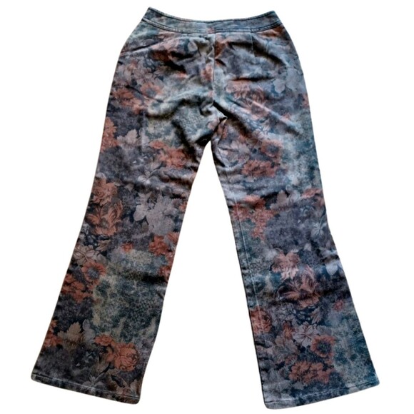 Nygard Collection Floral Design Brown Black Multi-Shade Pants 8 /Waist 30" - Picture 4 of 5